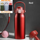 2L Tumbler Thermo Bottle Large Capacity With Straw Stainless Steel Thermal Water Bottle Cold and Hot Thermo Cup Vacuum Flask Gym