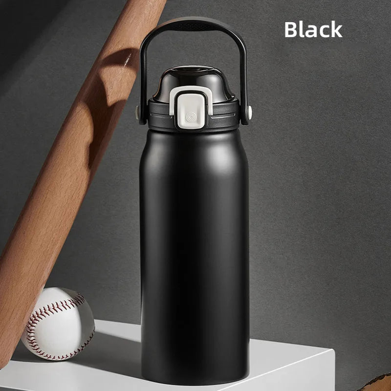 2L Tumbler Thermo Bottle Large Capacity With Straw Stainless Steel Thermal Water Bottle Cold and Hot Thermo Cup Vacuum Flask Gym