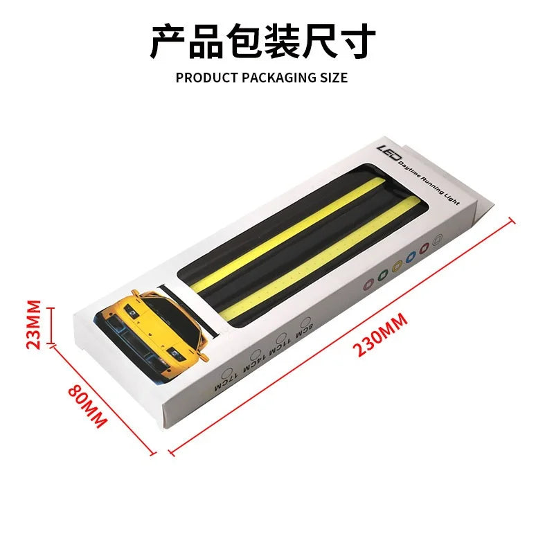 17cm Universal Daytime Running Light COB DRL LED Car Lamp External Lights Auto Waterproof Car Styling Led DRL Lamp 12V Day Light