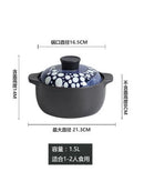 Casserole stew pot ceramic high temperature resistant household health care soup rice porridge pan gas cooker stewpan saucepot