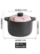 Casserole stew pot ceramic high temperature resistant household health care soup rice porridge pan gas cooker stewpan saucepot