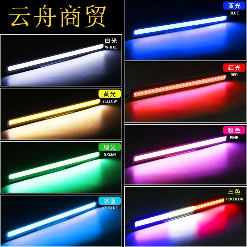 17cm Universal Daytime Running Light COB DRL LED Car Lamp External Lights Auto Waterproof Car Styling Led DRL Lamp 12V Day Light