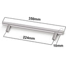 Kitchen Cabinet Pulls Furniture Drawer Handles Stainless Steel T Bar Straight Wardrobe Door Knobs Black Silver Cupboard Handle
