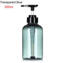 300/500ml Refillable Clear Empty Bottle Soap Liquid Shower Gel Shampoo Dispenser Bottles with Press Pump Lotion Bottle Reusable