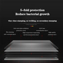 DQOK Stainless Steel Kitchen Sink Slot Dish Basin Kitchen Sink Drain Basket And Drain Pip Rectangular