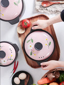 Casserole stew pot ceramic high temperature resistant household health care soup rice porridge pan gas cooker stewpan saucepot