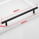 Kitchen Cabinet Pulls Furniture Drawer Handles Stainless Steel T Bar Straight Wardrobe Door Knobs Black Silver Cupboard Handle