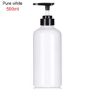 300/500ml Refillable Clear Empty Bottle Soap Liquid Shower Gel Shampoo Dispenser Bottles with Press Pump Lotion Bottle Reusable