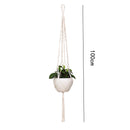 Macrame Plant Hanger Baskets Flower Pots Holder Balcony Wall Hanging Planter Decor Knotted Lifting Rope Home Garden Supplies