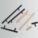 Black Golden Cupboard Handle Brushed Stainless Steel Kitchen Cabinet Door Knob Furniture Drawer Pull  Hardware Pulls  Bar Handle