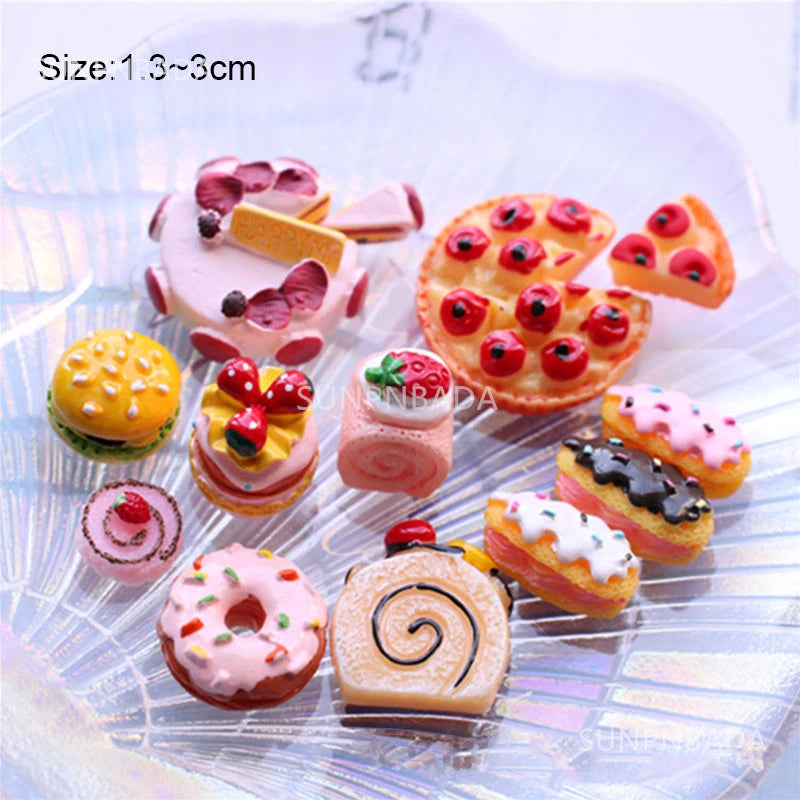 Cute Miniature Dollhouse Supermarket Food Snacks Mini Cake Wine Drink for Blyth Barbies BJD Doll Kitchen Accessories