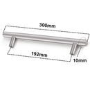 Furniture Handles Wardrobe Door Pull Stainless Steel Drawer Handle T Bar Straight Kitchen Long Cabinet Closet Knob Black Silver