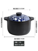 Casserole stew pot ceramic high temperature resistant household health care soup rice porridge pan gas cooker stewpan saucepot