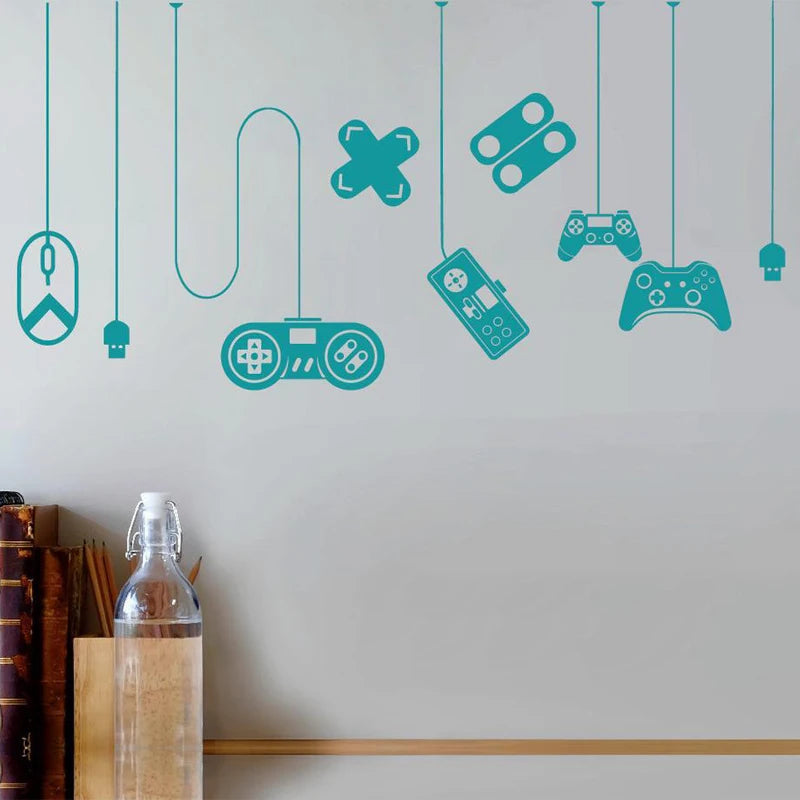 Gaming Wall Sticker , Gamer Decor, Gaming Stickers For Boys Room Wall Decor , Gamers Lover Decoration 2284