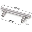 Kitchen Cabinet Pulls Furniture Drawer Handles Stainless Steel T Bar Straight Wardrobe Door Knobs Black Silver Cupboard Handle