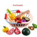 12 styles Wooden  simulation kitchen series Set cut fruits and vegetables dessert children's educational play house toys