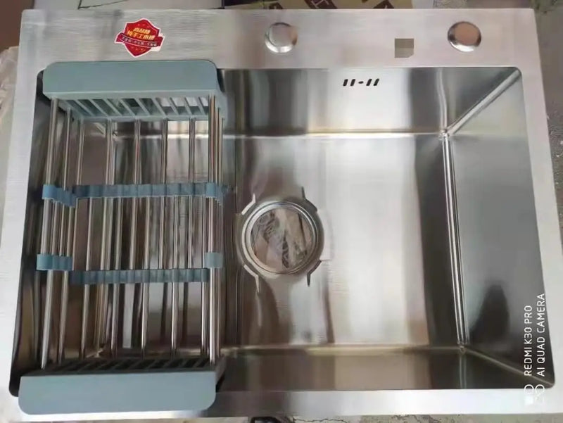 2021 Home Improvement Kitchen Sink Large Single Household Stainless Steel 304 Hand Home Improvement Torneira Gourmet Washing