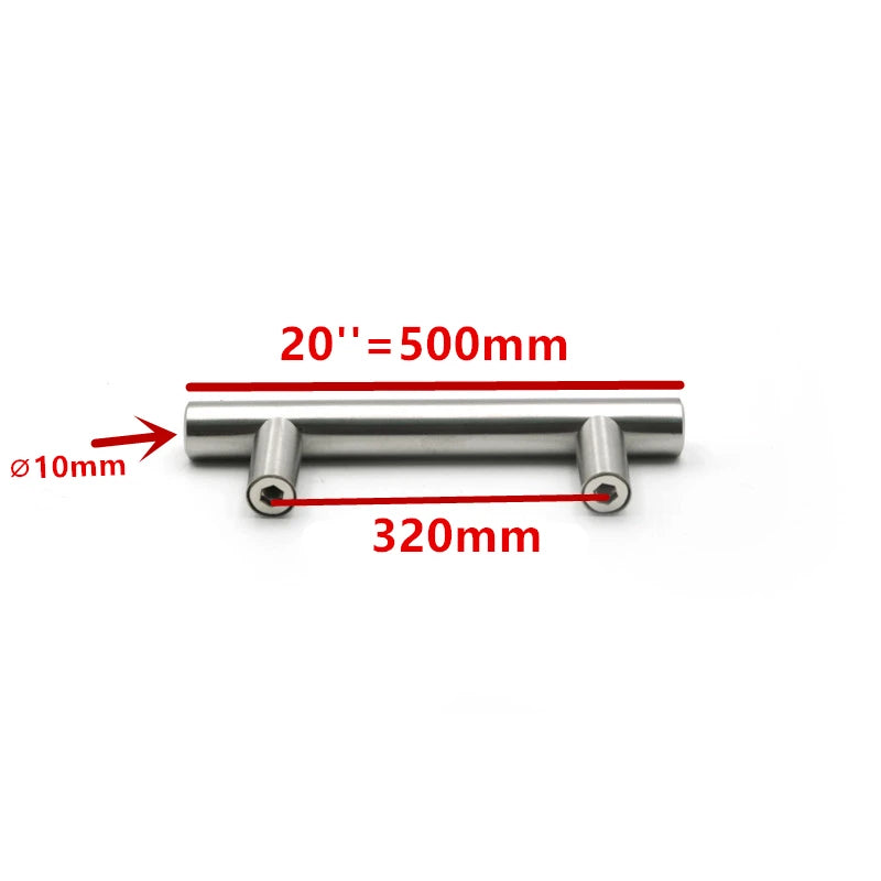 50mm to 500mm Stainless Steel Kitchen Door Cabinet T Bar Handle Pull Knob cabinet knobs furniture handle cupboard drawer handle