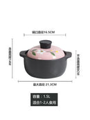 Casserole stew pot ceramic high temperature resistant household health care soup rice porridge pan gas cooker stewpan saucepot