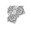 Square Mandala Wall Sticker Vinyl Decals For Living Rooms Decoration Yoga Decal Creative Stickers Home Bedroom Decor Decal1