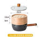 Japanese snow pan baby food small milk pot household non stick cooking noodle soup rice stewpot wood handle stewpan saucepot
