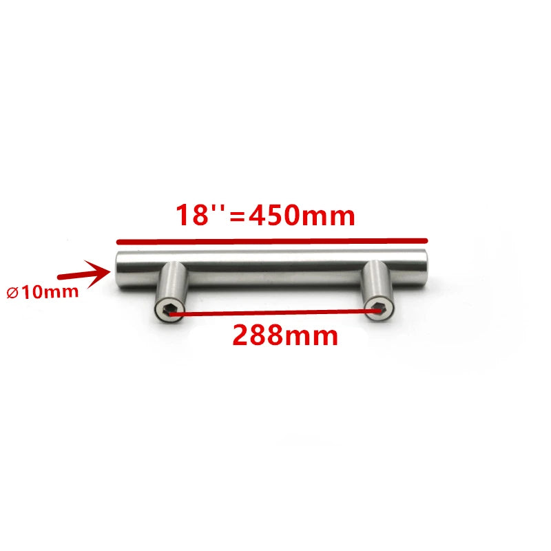 50mm to 500mm Stainless Steel Kitchen Door Cabinet T Bar Handle Pull Knob cabinet knobs furniture handle cupboard drawer handle