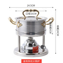 304 stainless steel self-service one person small hot pot gas alcohol stove chafing dish chafingdish soup stewpan