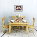 1 Set 1/12 Miniature Dollhouse Table & Chiar & Mini Doll Food Pretend Play Kitchen Furniture Accessories Toy