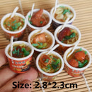 2PCS 1:6 Miniature Dollhouse Bowl Rice Mini Chinese Cuisine Pretend Food for 1/6 Blyth BJD Doll Kitchen Decor Accessories Toys