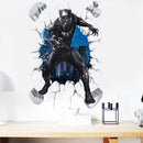 3D  Avengers Black Panther wall stickers  living room bedroom wall decoration Marvel movie poster wall stickers for kids rooms