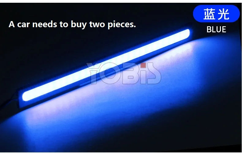 17cm Universal Daytime Running Light COB DRL LED Car Lamp External Lights Auto Waterproof Car Styling Led DRL Lamp 12V Day Light