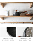 Japanese snow pan baby food small milk pot household non stick cooking noodle soup rice stewpot wood handle stewpan saucepot