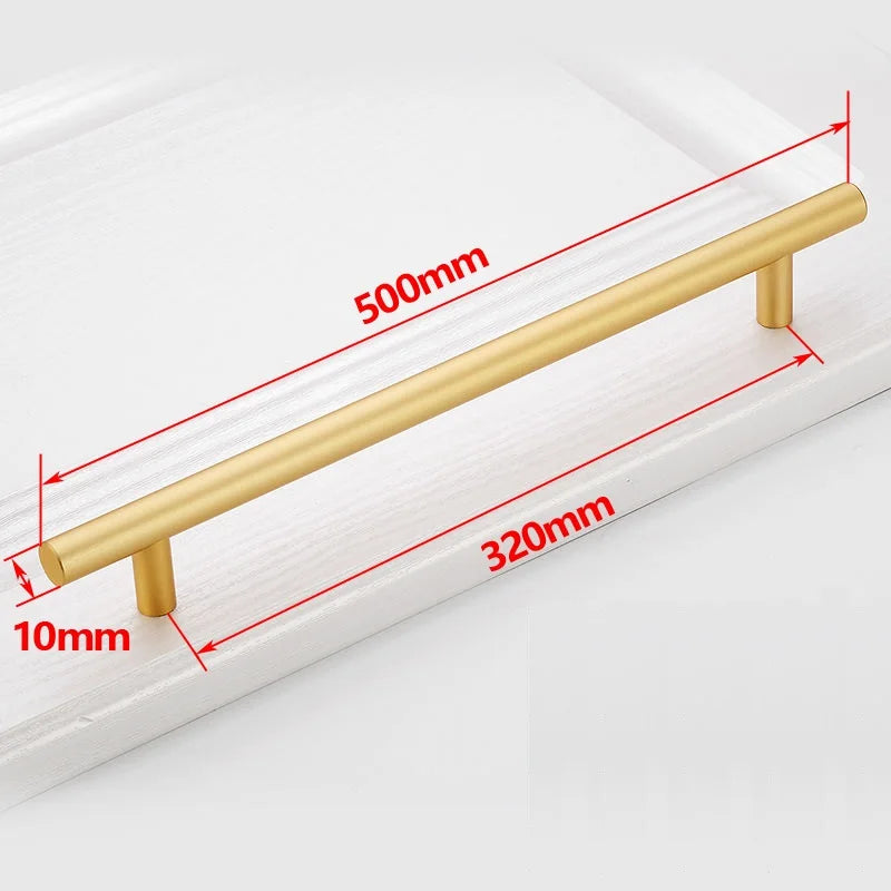 Black Golden Cupboard Handle Brushed Stainless Steel Kitchen Cabinet Door Knob Furniture Drawer Pull  Hardware Pulls  Bar Handle