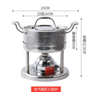 304 stainless steel self-service one person small hot pot gas alcohol stove chafing dish chafingdish soup stewpan