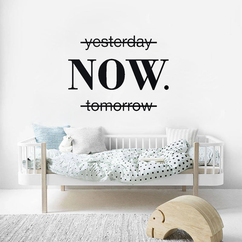 Now Quotes Motivational Sentence Wall Sticker Art Decals office wall stickers For Kids Rooms Nursery Room Decoration Wallpaper