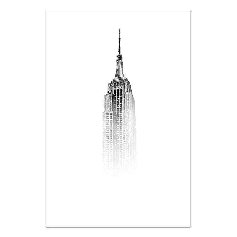 New York City Canvas Prints Statue of Liberty Posters and Prints Black and White Wall Art Pictures Living Room Decoration Poster