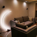 Modern Arc Shape Floor Lamp for living room Bedroom Study Room Led Dimmable Remote Control Standing  Indoor Decor Lighting
