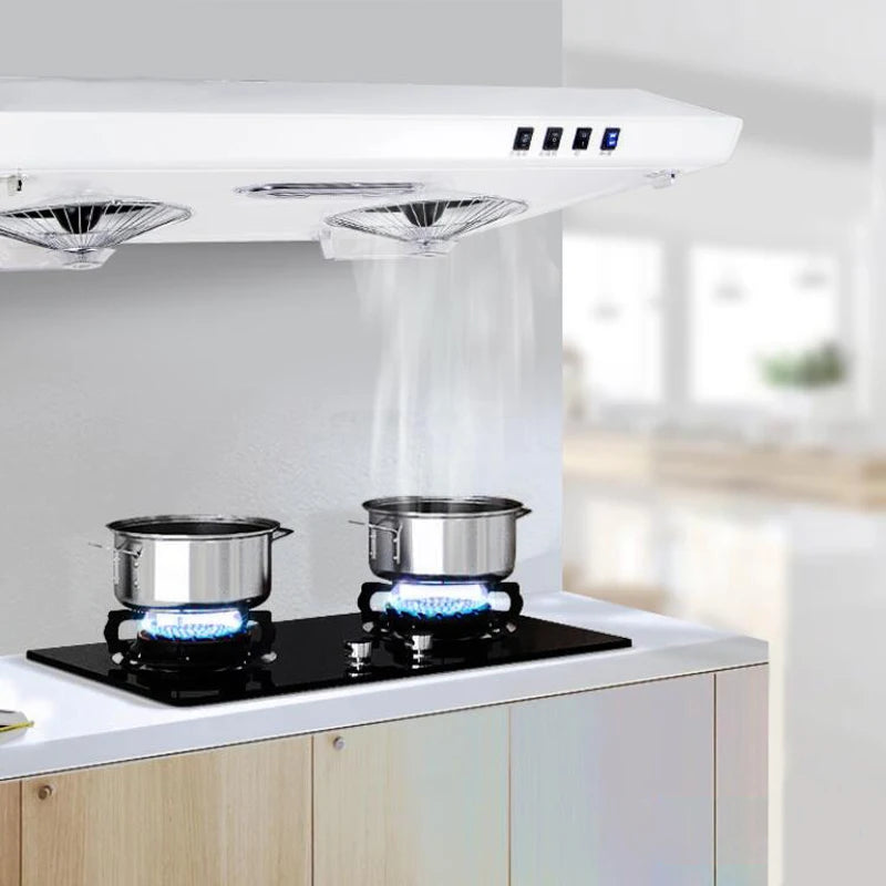 Range Hood Kitchen Exhaust Hood Top Suction Dual Motors High Suction Home Ultra-Thin Stainless Steel Chinese Kitchen