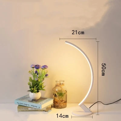 Modern Arc Shape Floor Lamp for living room Bedroom Study Room Led Dimmable Remote Control Standing  Indoor Decor Lighting