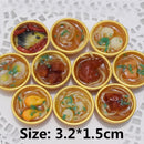 2PCS 1:6 Miniature Dollhouse Bowl Rice Mini Chinese Cuisine Pretend Food for 1/6 Blyth BJD Doll Kitchen Decor Accessories Toys