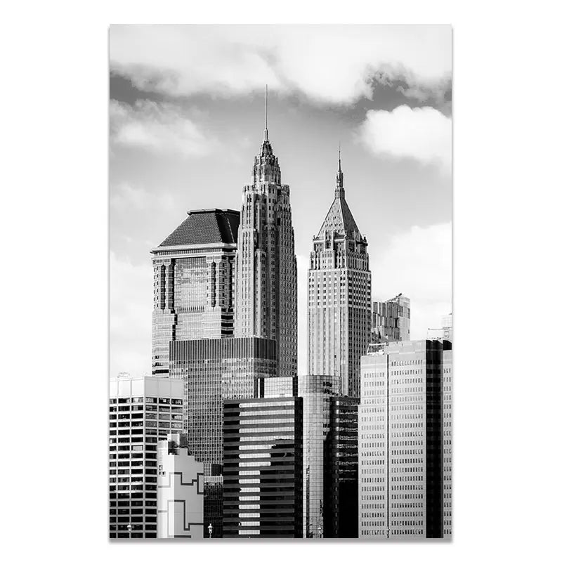 New York City Canvas Prints Statue of Liberty Posters and Prints Black and White Wall Art Pictures Living Room Decoration Poster