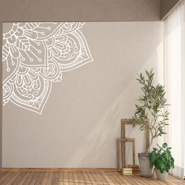 Square Mandala Wall Sticker Vinyl Decals For Living Rooms Decoration Yoga Decal Creative Stickers Home Bedroom Decor Decal1