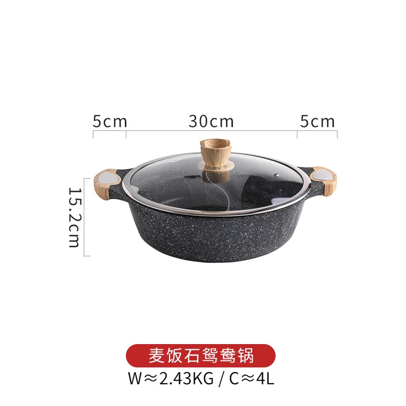 Chinese Yuanyang pot hot household electromagnetic stove cooker soup stewpan two-flavor chafing dish chafingdish