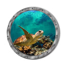 Bathroom Pvc Decals Underwater Fish Wall Stickers Waterproof Capybara Dolphin Tortoise Stickers Washing Machine Decoration