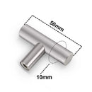 Furniture Handles Wardrobe Door Pull Stainless Steel Drawer Handle T Bar Straight Kitchen Long Cabinet Closet Knob Black Silver