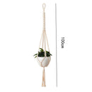 Macrame Plant Hanger Baskets Flower Pots Holder Balcony Wall Hanging Planter Decor Knotted Lifting Rope Home Garden Supplies