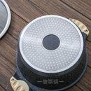 Korean medical stone paste soup noodle stew cooking pot double ears stewpan hot pot household cooker wood handle glass cover lid