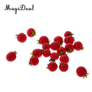 10Pcs/Lot Polymer Clay 1:12 Scale Dollhouse Fruit Food Vegetables Miniature Mini Strawberry Tomato for Kitchen Acc Children Toys
