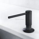 New High Quality Matt black In Deck Mount Pump Countertop Kitchen Sink Soap Dispenser Set With ABS Pump