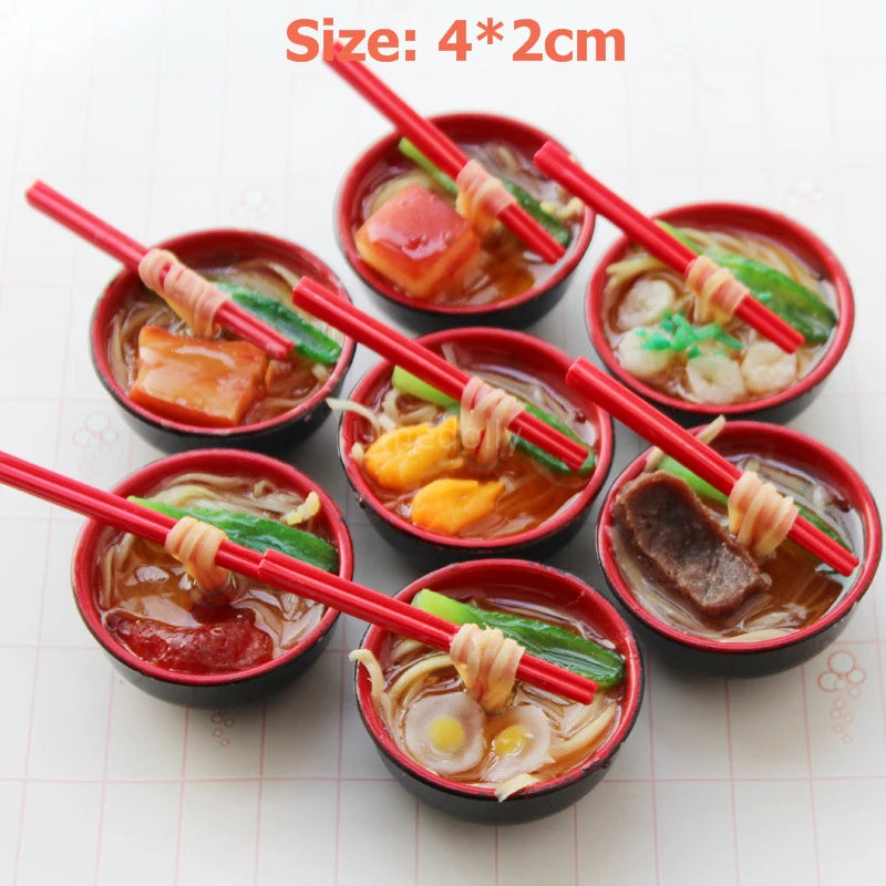 2PCS 1:6 Miniature Dollhouse Bowl Rice Mini Chinese Cuisine Pretend Food for 1/6 Blyth BJD Doll Kitchen Decor Accessories Toys